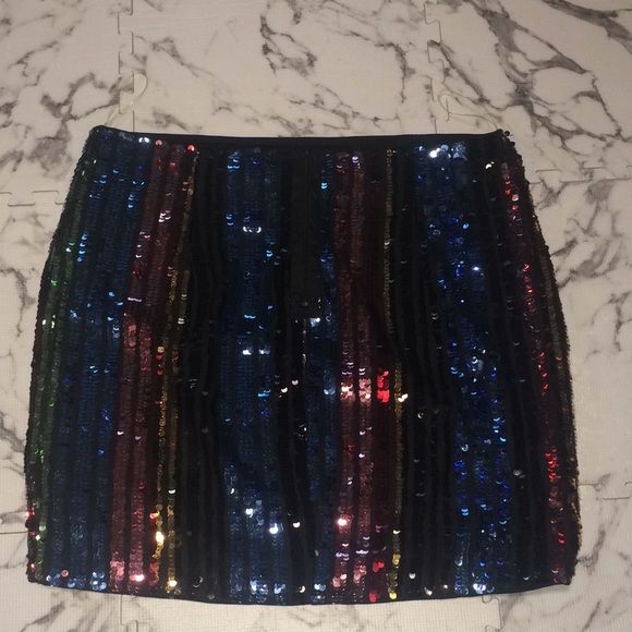 Privy Privately Privileged Sequins Mini Skirt - Picture 6 of 8